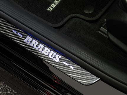 BRABUS CARBON FIBER ILLUMINATED RGB LED ENTRANCE PANELS - 2 PIECE FOR FRONT DOORS FOR X290 AMG GT63s (Copy)
