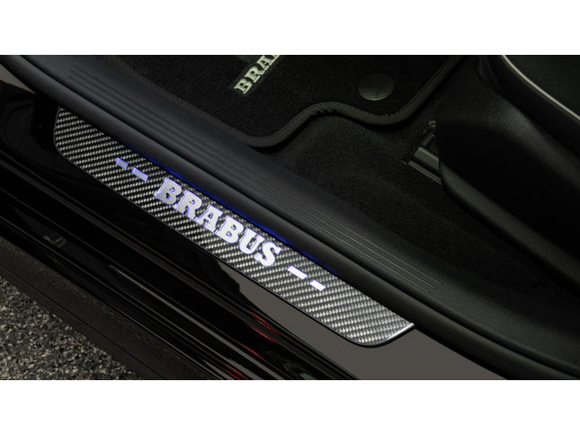 BRABUS CARBON FIBER ILLUMINATED RGB LED ENTRANCE PANELS - 2 PIECE FOR FRONT DOORS FOR X290 AMG GT63s