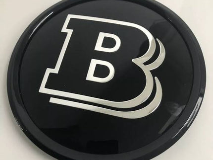 BRABUS "BB" 3D PAINTED FOR FRONT GRILLE DISTRONIC SHIELD.  INCLUDES MBZ CORE SHIELD (REQUIRED)