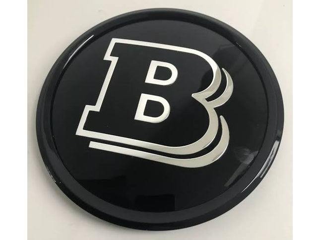 BRABUS "BB" 3D PAINTED FOR FRONT GRILLE DISTRONIC SHIELD.  INCLUDES MBZ CORE SHIELD (REQUIRED)