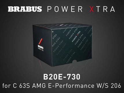 Brabus Power Xtra packaging box on a dark background