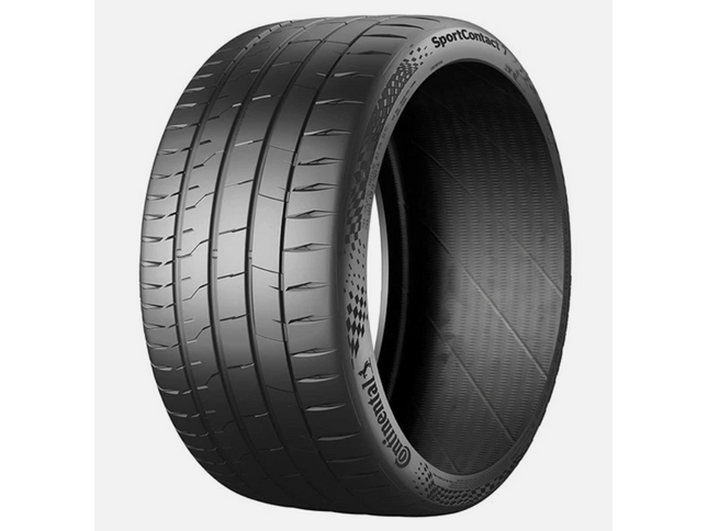 Goodyear tire with tread pattern and branding on a white background
