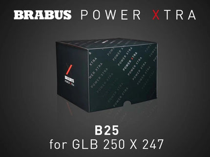 Brabus Power Xtra packaging box on a dark background