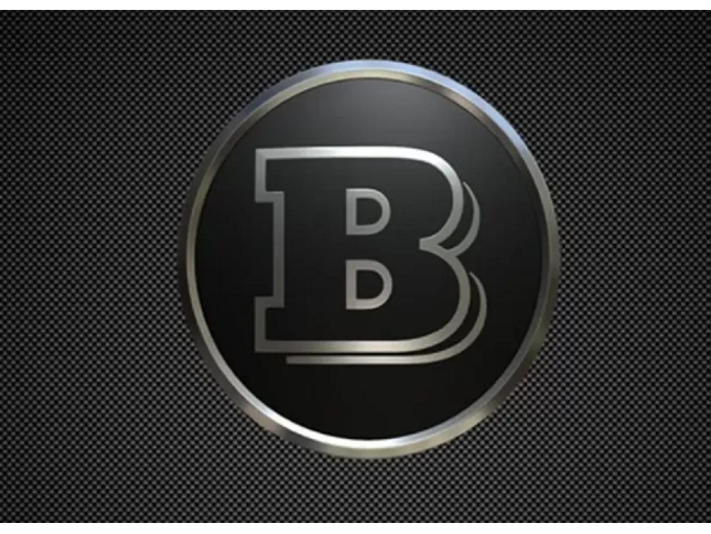 Logo with a stylized 'B' on a dark background