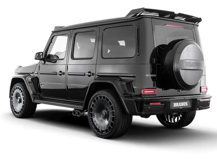 Black off-road vehicle with 'Brabus' branding on a white background