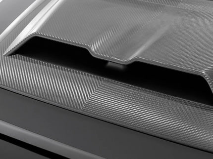 Carbon fiber car hood with a textured surface