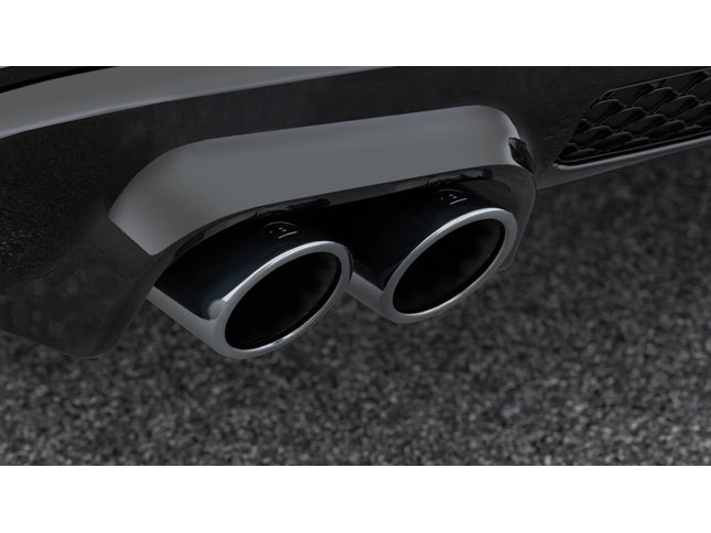 CHROME TAILPIPES BLACK - S 350D / S 400D - W 223 - AMG LINE