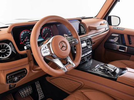 COMPLETION PACKAGE: LEATHER STEERING WHEEL & DASHBOARD FOR W 463A – AMG G 63