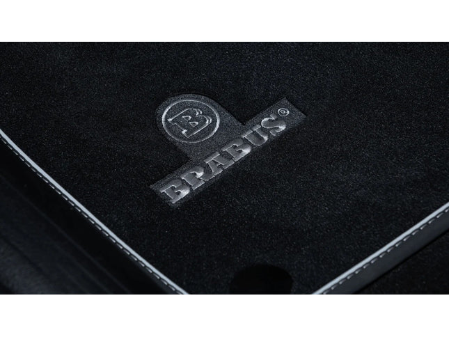 Brabus logo on a black surface