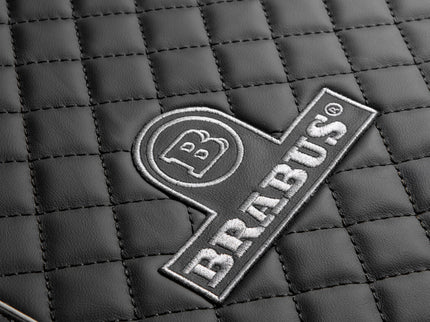 LEATHER FLOOR MATS BLACK-GREY QUILTED FOR W 463A – AMG G 63