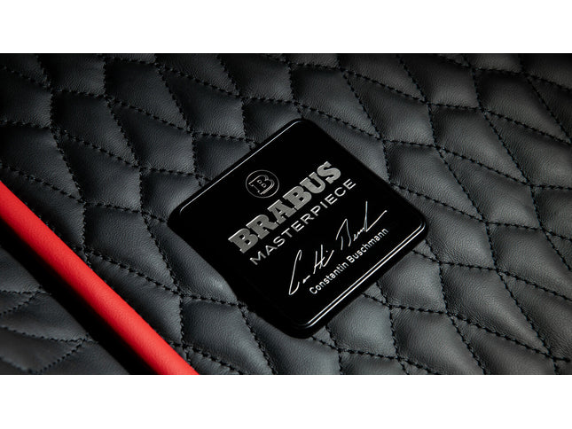 BRABUS LEATHER FLOOR MATS QUILTED FOR PORSCHE 911 TURBO