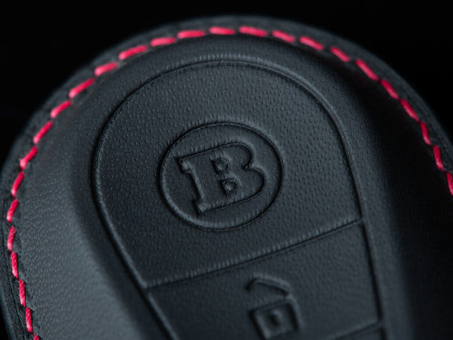LEATHER KEY COVER BLACK-RED FOR W 223 - AMG LINE