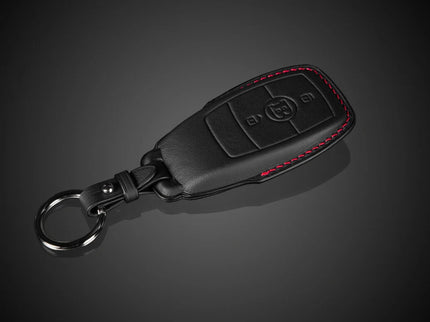 LEATHER KEY COVER BLACK-RED FOR W 463A – G 350 - G 500