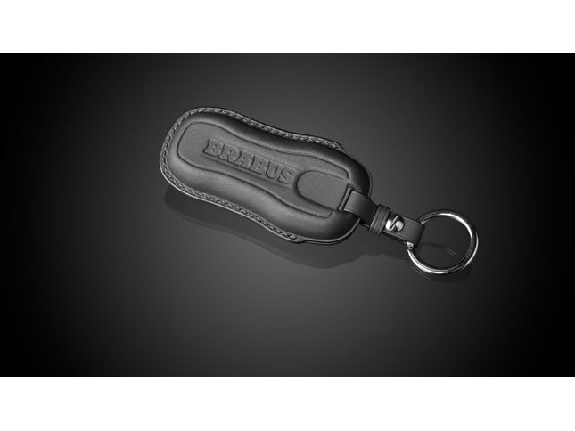 LEATHER KEY FOB BLACK FOR PORSCHE 911 TURBO