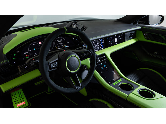 LEATHER STEERING WHEEL RIM FOR PORSCHE TAYCAN