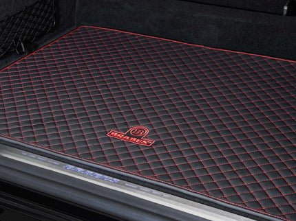 LEATHER TRUNK MAT BLACK-RED QUILTED FOR W 465 – AMG G 63