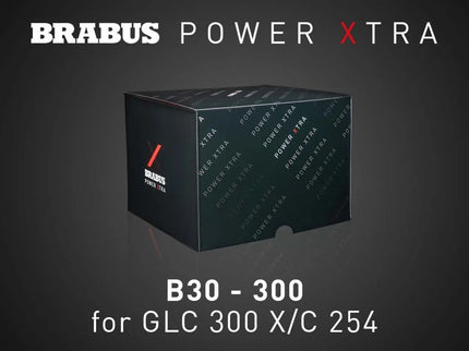 Brabus Power Xtra packaging box on a dark background
