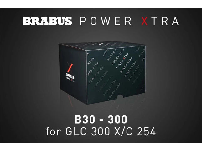 Brabus Power Xtra packaging box on a dark background