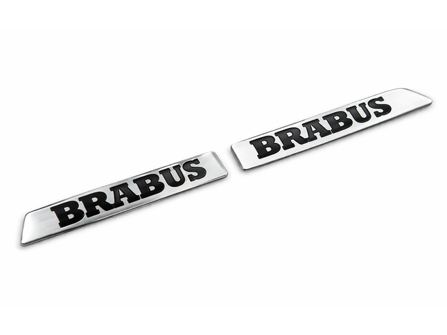 Two Brabus emblems on a white background