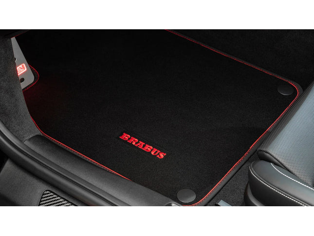 VELOUR FLOOR MATS BLACK FOR PORSCHE 911 TURBO